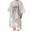 Teen Boys' Casual Summer T-Shirt & Shorts Set, Loose Fit Sportswear for a Stylish Look