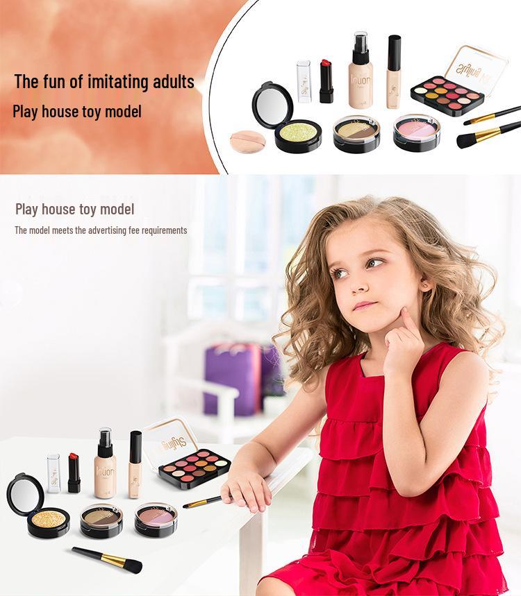 Princess Makeup Toy Set for Girls - Complete Children's Cosmetic Simulation Kit