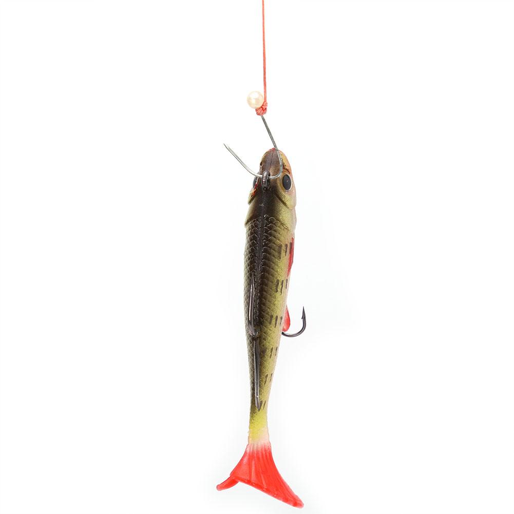 8.5cm 13g Lifelike Lures Soft Fishing Baits Lures With Treble Hook (Yellow)