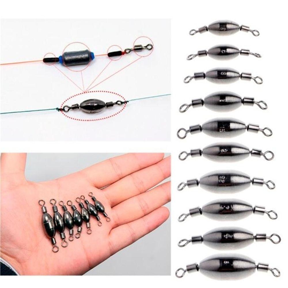 5Pcs Fishing Swivels Counterweight Sinkers Fishing Tools Connecting Connector Tackle Accessories
