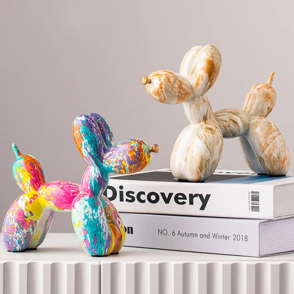 Individualistic Colorful Sculpture Animal Statuette Graffiti Home Living Room Desk Aesthetic Crafts Tv Cabinet Decor Ornament