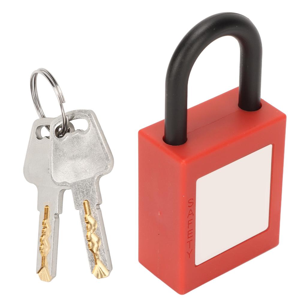 25mm Lockout Tagout Lock Nylon Shackle Safety Padlock with Keys for Industrial Equipment