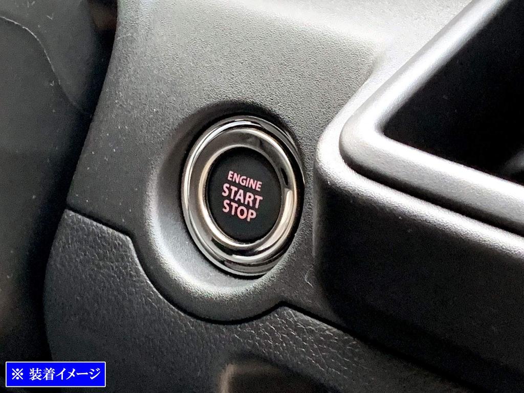 BRIGHTZ Finish Stainless Steel Engine Starter Switch Ring for Toyota Solio 47 Ultra-Mirror [INT-ETC-382] 07, 27, 37, (MA27S, MA37S, MA47S, MAD7S)