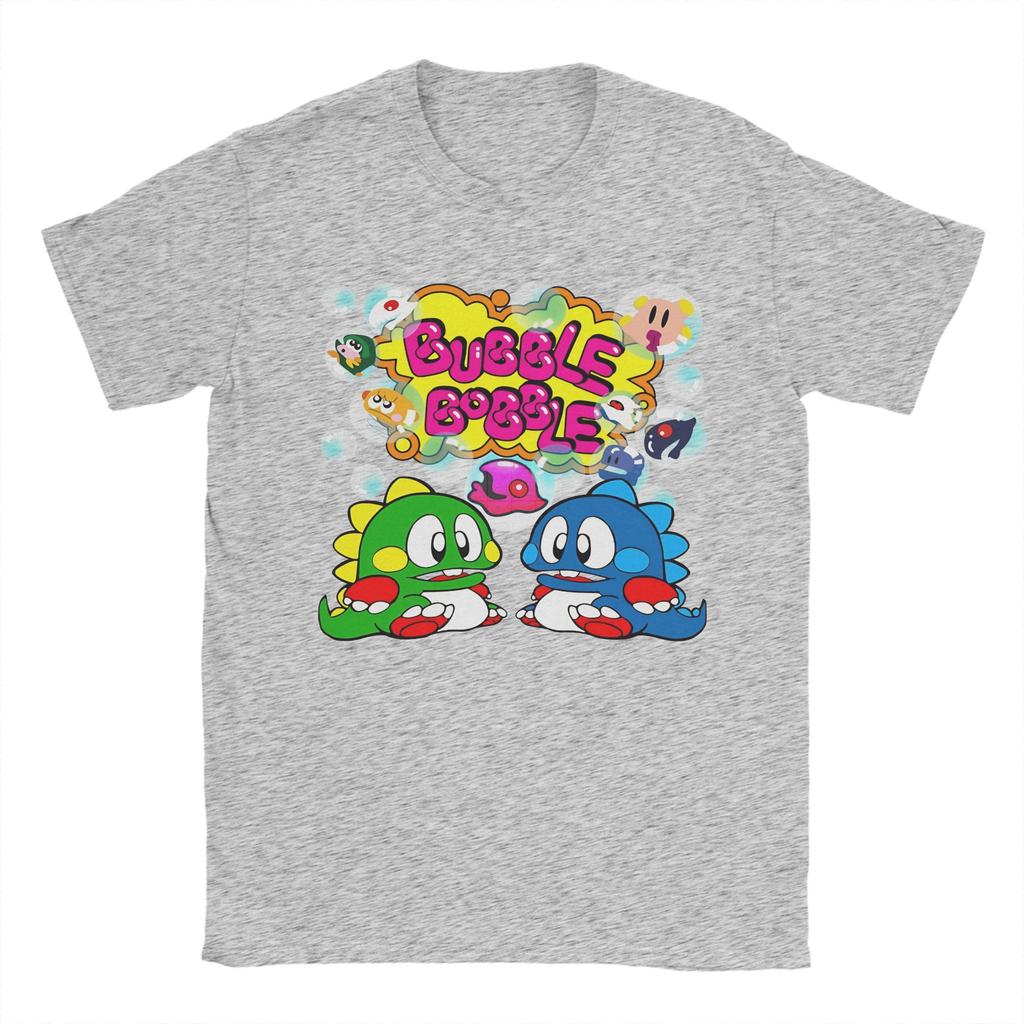 Unisex Bubble Bobble TShirts  Cotton Top Tees Summer Y2K Casual ShortSleeve T Shirt Crewneck Trendy Cool Print Tee Shirt 5XL