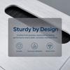 Silver Wire Hole Cover Aluminum Alloy Rectangle Cable Grommet Durable Cable Grommet  Computer Desk