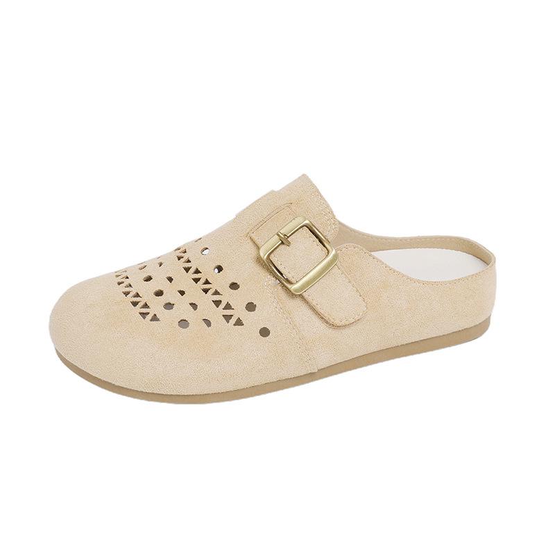 Summer New Style Half-toe Sandals, Ins Korean Style, Women's Student Style, Easy-to-wear, Height-increasing, Breathable, Casual Shoes
