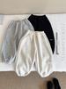 Winter 2025 Kids' Korean-Style Fleece-Lined Sweatpants: Versatile, Loose-Fit, Letter Design for Boys