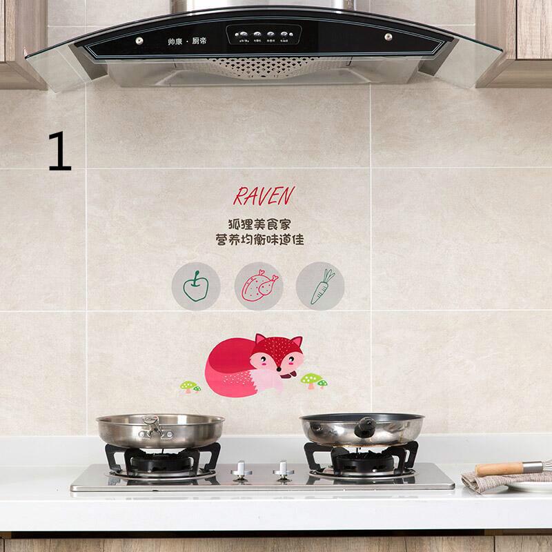 1 Stück Transparenter Cartoon Ölfest Küchenherd Aufkleber