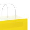 Paper Shopping Bags 50 pcs with Handles Yellow 32 x 17 x 44 cm