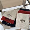 Children’s Korean-Style Knit Hat & Scarf Set with Warm Embroidery
