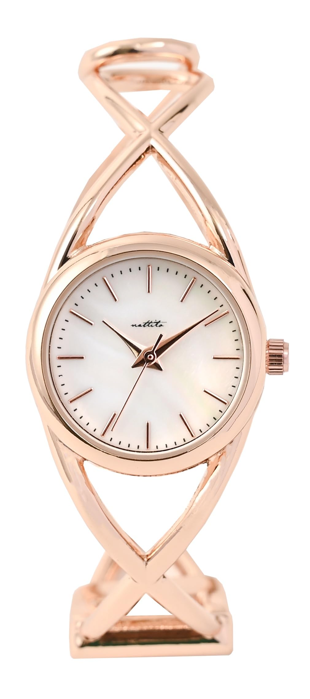 

Fieldwork Bangle Watch with Detachable Japanese Shell Metal Pink Pilar Women s One-Touch Bracelet, Movement, Dial, Bangle, Gold, GY086-2