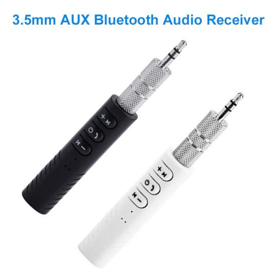 3.5mm AUX Bluetooth-compatible Audio Receiver Adapter for PC Laptop Car Speaker Headset