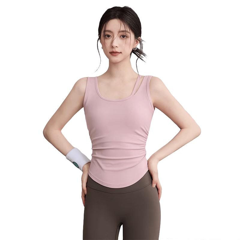 

YouYou Women s Nude-Feel U-Shaped Sports Bra Yoga Vest L