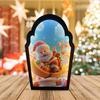 Miroir Hologramme Noël Design Père Noël Led Nouveauté Miroir Festif Ornement Décoration Moderne Pour Fenêtre Noël Bureau