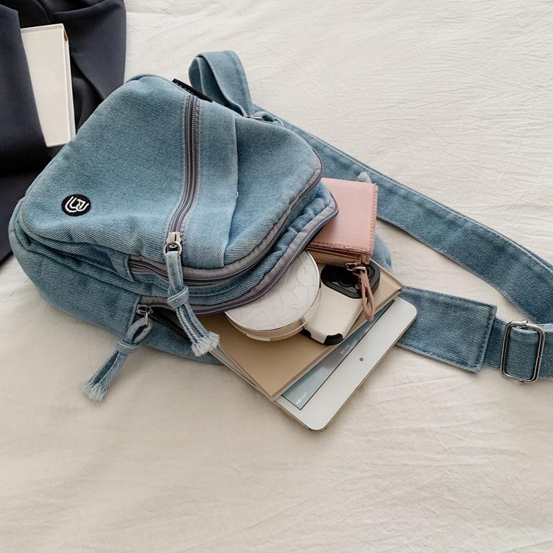 Damen Brusttasche Große Kapazität Mehrschichtige Umhängetasche Crossbody-Tasche