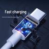 60W Dual Type-C Fast Charging Cable, PD Compatible for Apple 15/16, Huawei, Xiaomi, Flash Charging for Computers