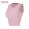 Original Yoga Vest Outer Wear Chest Pad Tight Quick-Drying Yoga Clothes Sleeveless T-shirt Women's Summer Sports Workout Clothes