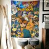 Custom Name Inazuma Eleven Wall Tapestry Aesthetic Wall Hanging Printed Fabric Blanket Decorative Tapestries for Bedroom Living Room Home Decor