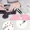 Dotting Wax Pen Dual-ended Rhinestone DIY Nail Art Decoration Tool With White Acrylic Handle for Picking Up Rhinestones Gems