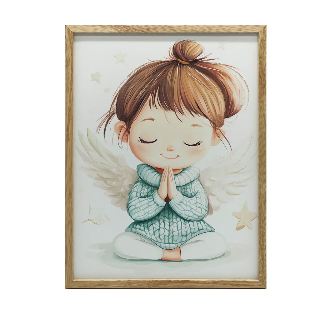 Modlitwa Małego Aniołka Modlitwa Małego Aniołka, 30X40 Cm, Bez Ramy, Płótno Premium Na Blejtramie