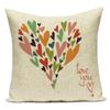 Love Heart Pillow Cover Valentine Day Love You Letters Cushion Cover Home Decor Sofa Bed Wedding Party Decor Pillowcase