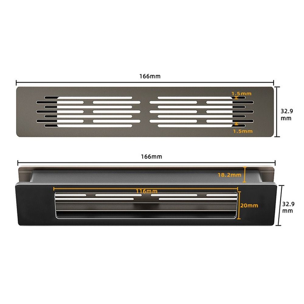 Hliníková slitina/plast Skříňka Vzduchový ventil Dekor Větrací mřížka Šatní skříň Botník Příslušenství