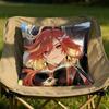Genshin Impact Mavuika Cushion Cover Soft Reversible Durable Pillow Cover MultiScene Use for Home Car Daily Comfort