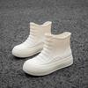 Fashion New Women's Rain Boots Rubber Shoes Non-Slip Waterproof Shoes Outdoor Wear-Resistant Kitchen Work Waterproof Fashion Boots