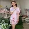 Yaoting New Chinese Satin Summer Ice Silk Thin Pajamas Femininity National Style Suit Loungewear Can Be Worn Outside 1091