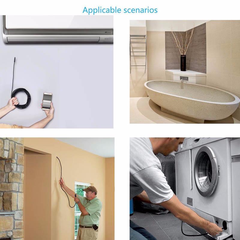 1200P Ultra Clear 2m WiFi Mobile & Apple Compatible Endoscope