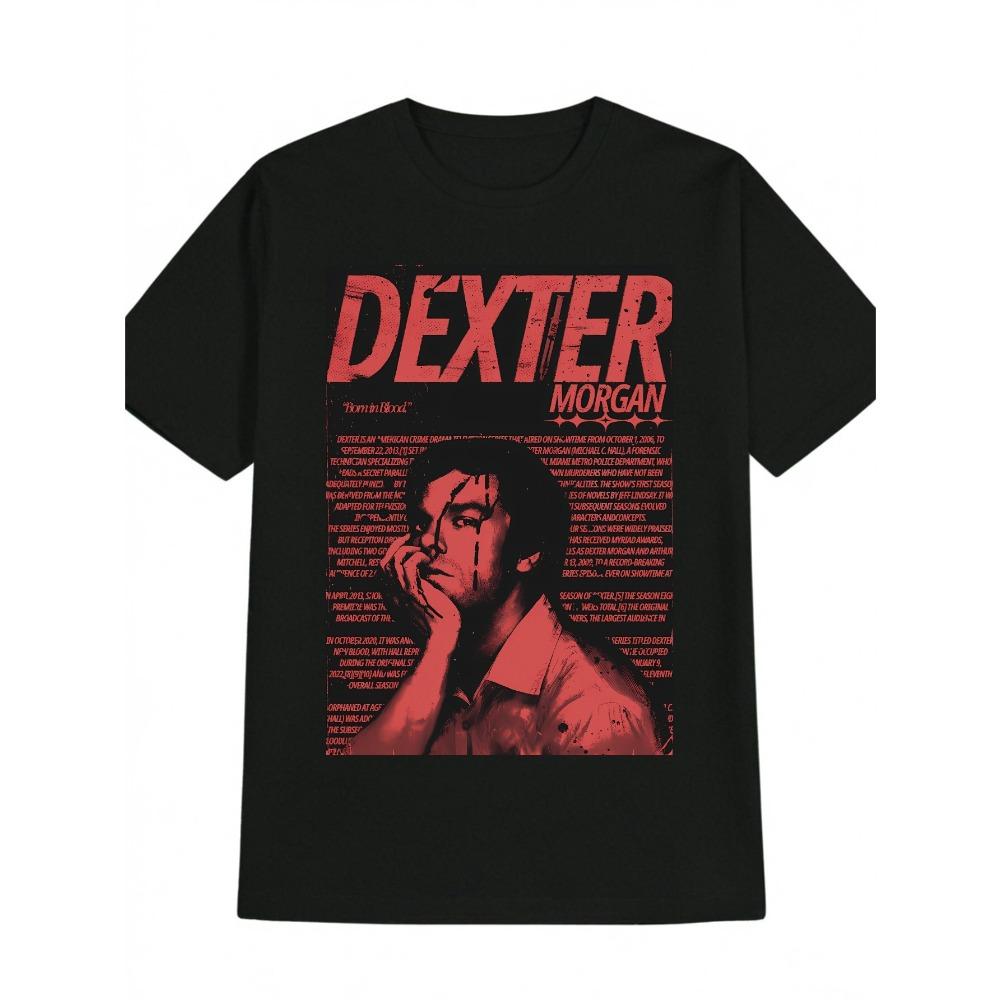 Classic TV Series Dexter Print T-shirt Casual Cotton Retro T-shirt Men s Fashion Oversized Street Wear Unisex Daily Wear Cool Top 4XL