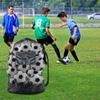 Mesh Soccer Ball Bag Extra Large Drawstring Basketball Storage Bag With Zipper Pocket Volleyball Football Net Pack Gym Bags