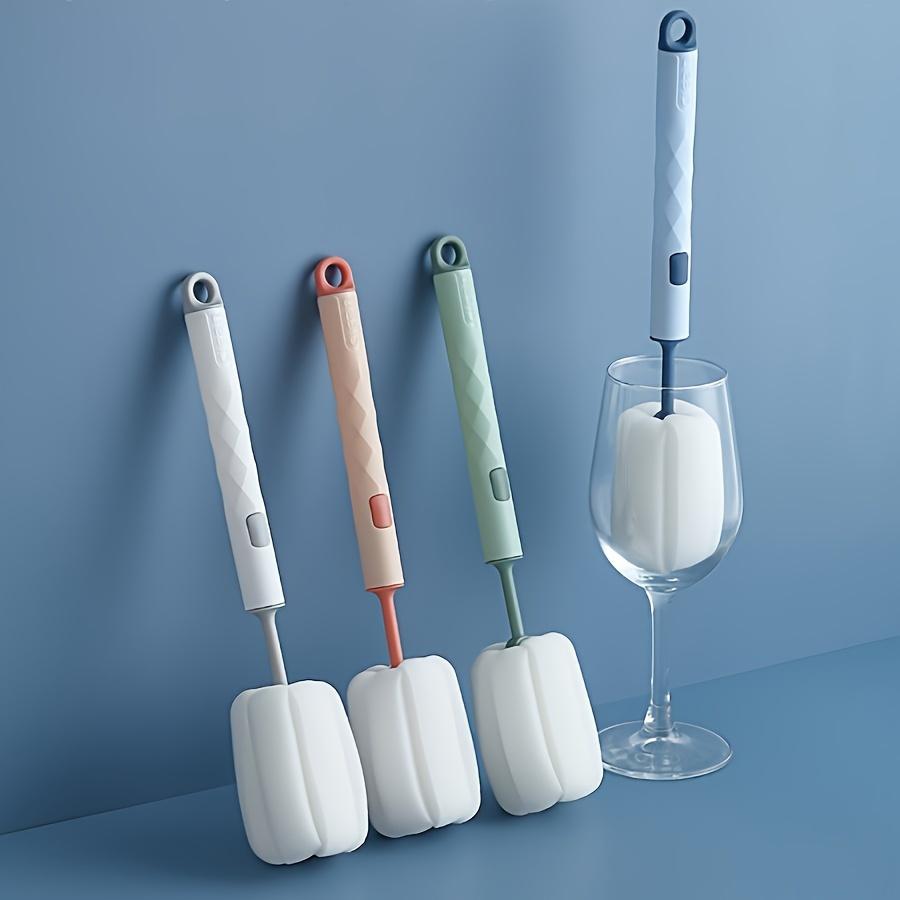 Sponge Cleaning Cup Brush Long Handle for Coffee Glasses Pot Milk Cup Mugs Wine Bottle Baby Bottle Kitchen Dish Washing