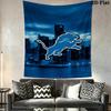Detroit Lions Wall Tapestry Aesthetic Wall Hanging Printed Fabric Blanket Decorative Tapestries for Bedroom Living Room Home Decor