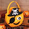 DIY Material Trick Or Treat For Kids Halloween Bag Gift Basket Storage Bucket Halloween Candy Bag