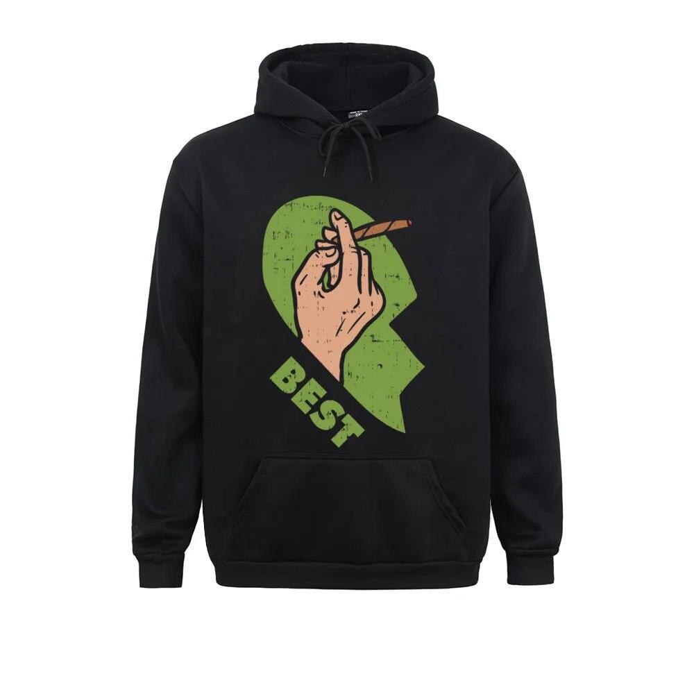 

Best Buds Weed Matching Couple Hoodie Stoner Friends Blunt Pullover Hoodie Newest Long Sleeve Sweatshirts Unisex Hoodies Fall