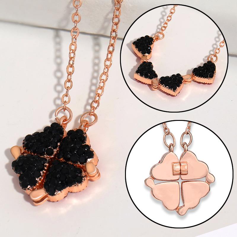 Four Leaf Fashionforward Clover Necklace For Women In Premium Gold And Silver Finishes