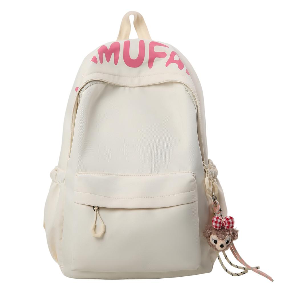 Schoolbag High Value Simple Backpack Female Junior High School Student College Bag Large Capacity Japanese Ins Wind Travel Backpack