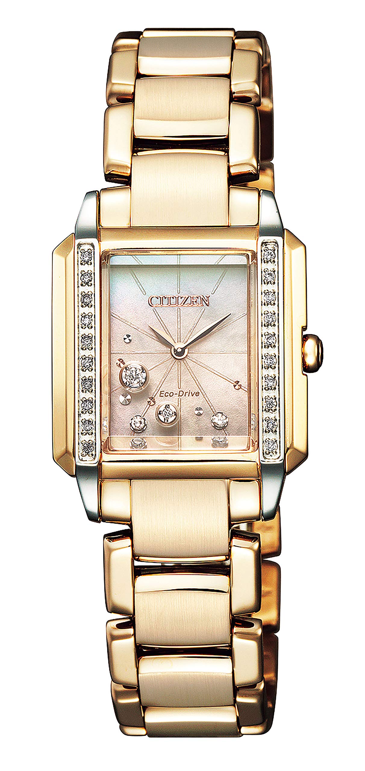

[Citizen] Годинник Citizen EL Eco Drive Diamond Square Case White Pearl Dial World Limited 1000 штук EG7069-81D для жінок з рожевого золота