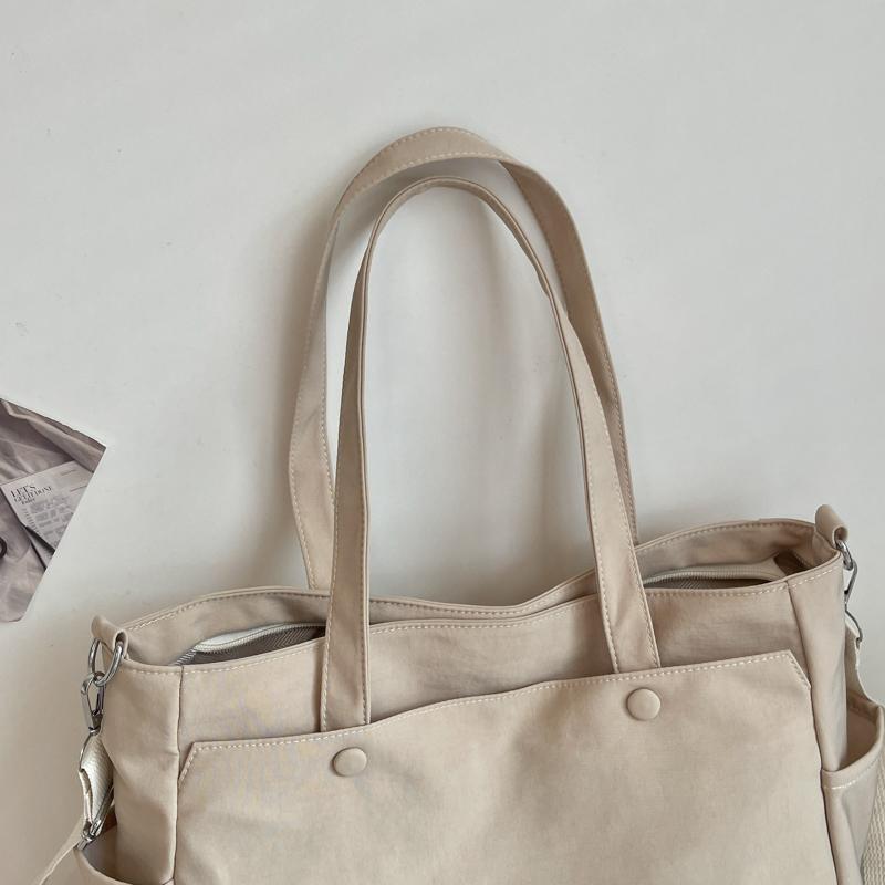 Large Capacity Nylon Tote Bag for Women Lightweight Shoulder Crossbody Handbag Casual Work Travel Purse