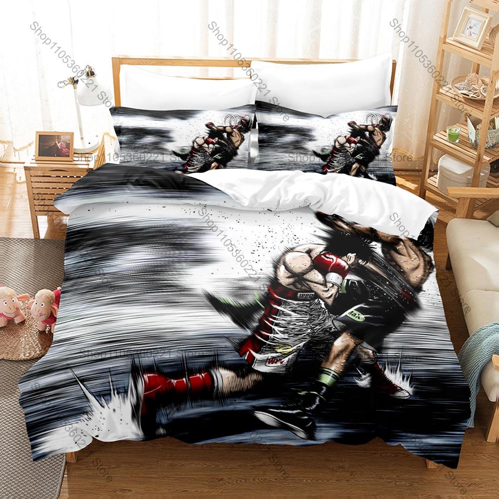 Cool Personality Anime Hajime No Ippo New Bedding Set Microfiber Soft Duvet Cover Pillowcase Bed Set Home Textile For Bedroom Do
