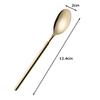 Nagao Seema Coffee Gold Set of Made in Japan Spoons, Plated, 12,