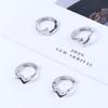 Women Silver Plate Street Wear Party Korean Earrings Ear Buckle Men Hoop Earrings Men Accessories