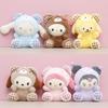 Cute Sanrio Melody Cinnamoroll Kuromi Plush Pendant Doll Keychain Gift