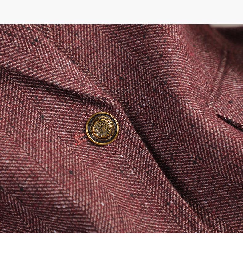 Dámské vlněné sako Petite - Móda podzim/zima 2024 Krátká bunda pro elegantní dojíždění