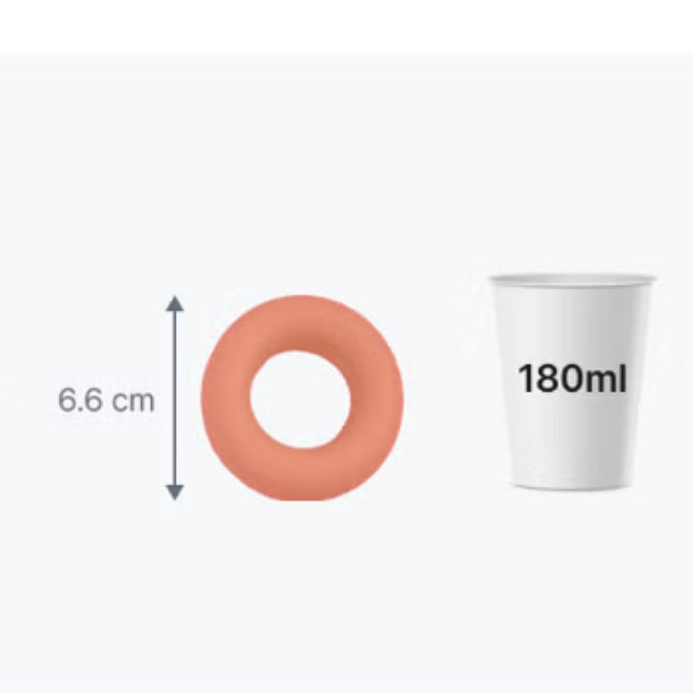 Donut-Shaped Pink Silicone Hand Gripper (Soft) 15kg