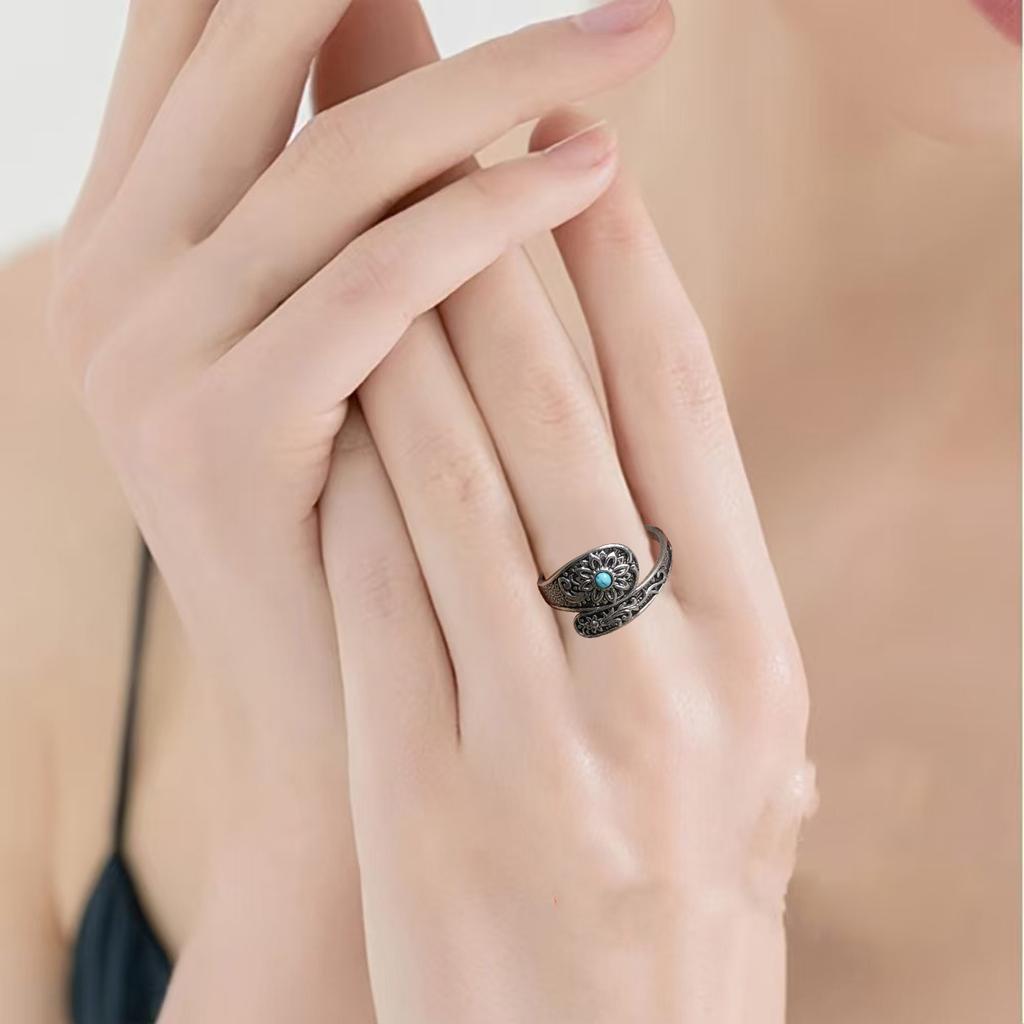 Adjustable Moonstone Ring Elegant Design With Openable Shank For Daily Wear And Special Occasions Alloy Jewelry