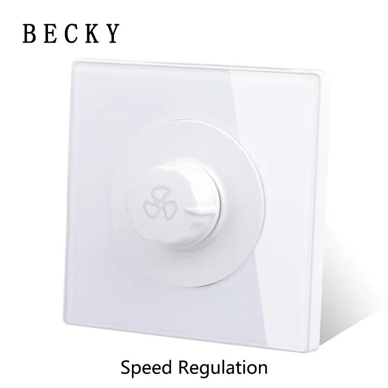 White Wall Lamp Tempered Glass International Switch Self-Reset Led Indicator Light Piano Keys Wall Lamp Panel 1-4gang 1Way 2Way