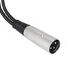 33cm Metal XLR3M to Dual XLR3F Microphone Lighting Tuning Console Cable