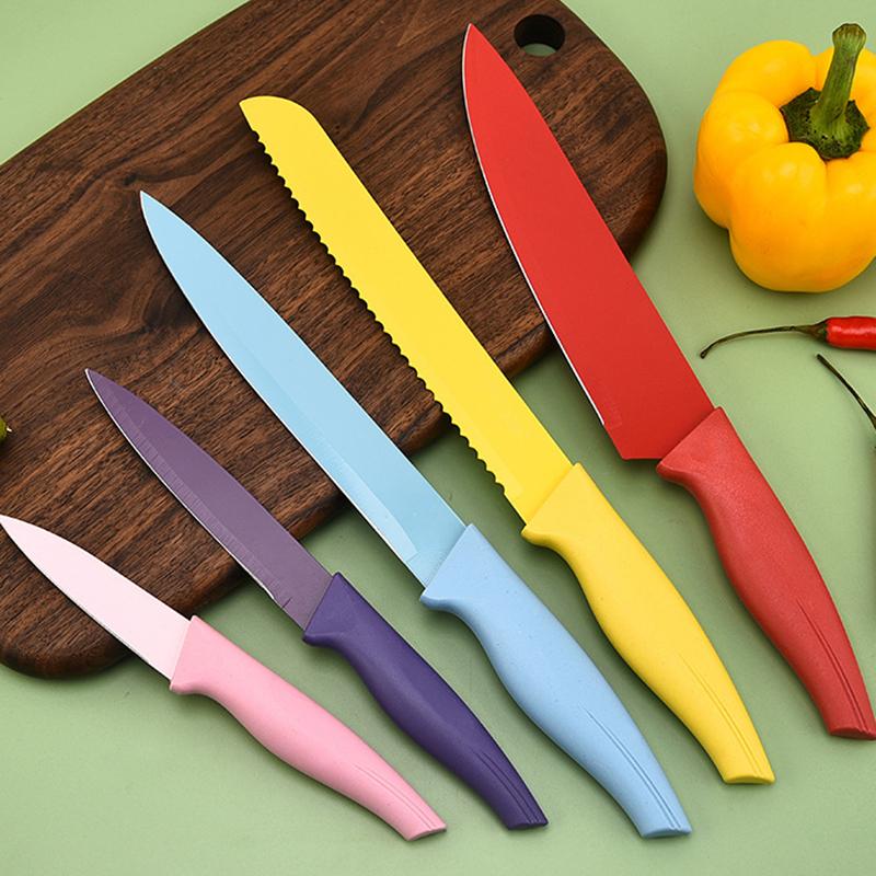 Macaron Stainless Steel Kitchen Bread Cut Meat Knife Fruit Knife